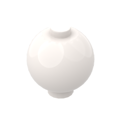 Brick Round 2 x 2 Sphere with Stud #20953 White