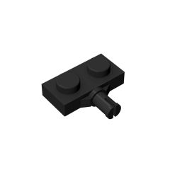 Plate Modified 1 x 2 With Wheel Holder #21445 Black 1/4 KG