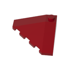 Wedge Sloped 18 4 x 4 Corner #43708 Gobricks Dark Red