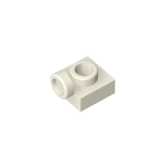 1x1 Plate Single Side with Tabs White Gobricks