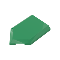 Tile Special 2 x 3 Pentagonal #22385 Green