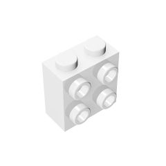 Brick Special 1 x 2 x 1 2/3 with Four Studs on One Side #22885 White