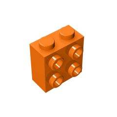 Brick Special 1 x 2 x 1 2/3 with Four Studs on One Side #22885 Orange