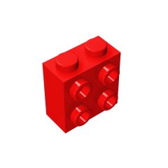 Brick Special 1 x 2 x 1 2/3 with Four Studs on One Side #22885 Red