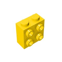 Brick Special 1 x 2 x 1 2/3 with Four Studs on One Side #22885 Yellow
