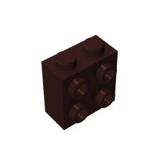 Brick Special 1 x 2 x 1 2/3 with Four Studs on One Side #22885 Dark Brown