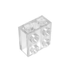 Brick Special 1 x 2 x 1 2/3 with Four Studs on One Side #22885 Trans-Clear