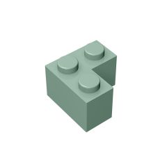 Brick Corner 1 x 2 x 2 #2357 Sand Green