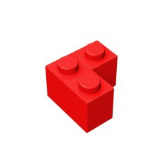 Brick Corner 1 x 2 x 2 #2357 Red