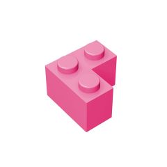 Brick Corner 1 x 2 x 2 #2357 Dark Pink