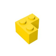 Brick Corner 1 x 2 x 2 #2357 Yellow