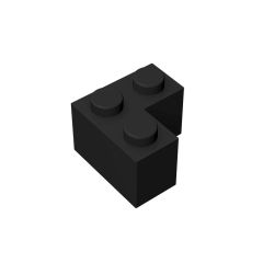 Brick Corner 1 x 2 x 2 #2357 Black