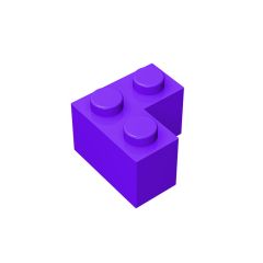 Brick Corner 1 x 2 x 2 #2357 Dark Purple