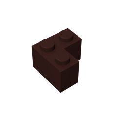 Brick Corner 1 x 2 x 2 #2357 Dark Brown
