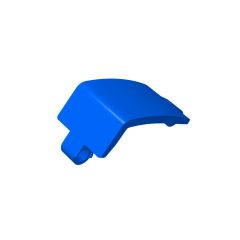 Technic Panel Curved and Bent 6 x 3 #24116 Blue