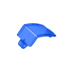 Technic Panel Curved and Bent 6 x 3 #24116 Trans-Dark Blue