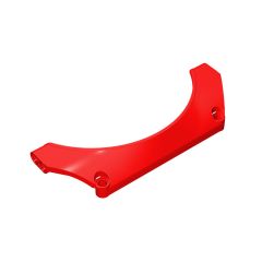 Technic Panel Car Mudguard Arched 15 x 2 x 5 #24118 Red