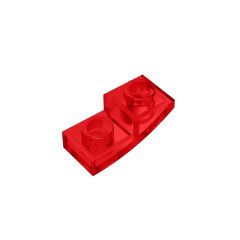 Slope Curved 2 x 1 Inverted #24201 Trans-Red