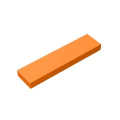 Tile 1 x 4 with Groove #2431 Orange 10 pieces