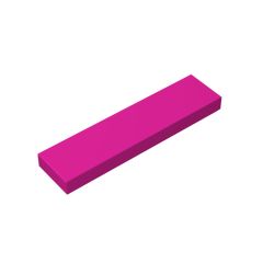 Tile 1 x 4 with Groove #2431 Magenta 1KG