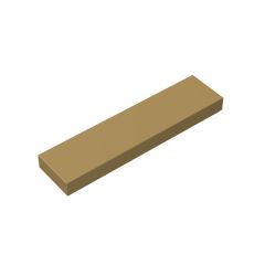 Tile 1 x 4 with Groove #2431 Dark Tan 10 pieces
