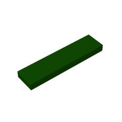 Tile 1 x 4 with Groove #2431 Dark Green 10 pieces