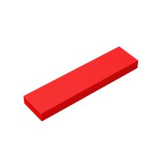 Tile 1 x 4 with Groove #2431 Red 10 pieces