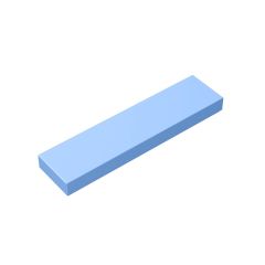 Tile 1 x 4 with Groove #2431 Bright Light Blue