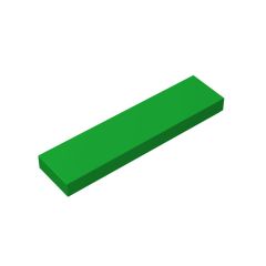 Tile 1 x 4 with Groove #2431 Green 10 pieces