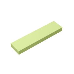 Tile 1 x 4 with Groove #2431 Yellowish Green