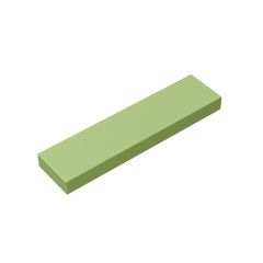 Tile 1 x 4 with Groove #2431 Olive Green 10 pieces