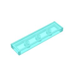 Tile 1 x 4 with Groove #2431 Trans-Light Blue