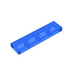 Tile 1 x 4 with Groove #2431 Trans-Dark Blue