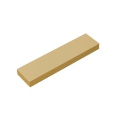 Tile 1 x 4 with Groove #2431 Tan 10 pieces
