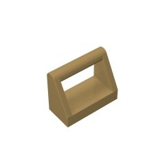 Tile Special 1 x 2 with Handle #2432 Dark Tan 1 KG