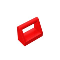 Tile Special 1 x 2 with Handle #2432 Red