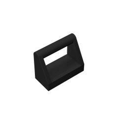 Tile Special 1 x 2 with Handle #2432 Black