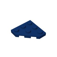 Wedge Plate 3 x 3 Cut Corner #2450 Dark Blue