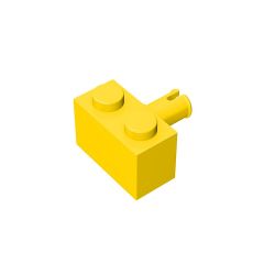 Brick Special 1 x 2 with Pin #2458 Yellow