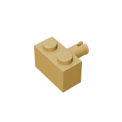 Brick Special 1 x 2 with Pin #2458 Tan