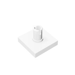 Tile Special 2 x 2 with Top Pin #2460 White 10 pieces