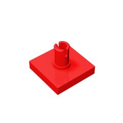 Tile Special 2 x 2 with Top Pin #2460 Red