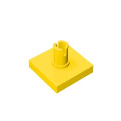 Tile Special 2 x 2 with Top Pin #2460 Yellow