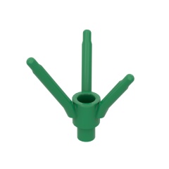 Plant Flower Stem With Bottom Pin #24855 Green 10 pieces
