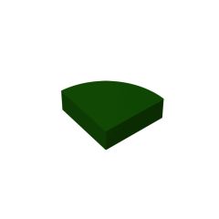 Tile Round 1 x 1 Quarter #25269 Dark Green