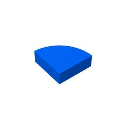 Tile Round 1 x 1 Quarter #25269 Blue