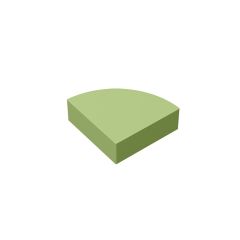 Tile Round 1 x 1 Quarter #25269 Olive Green