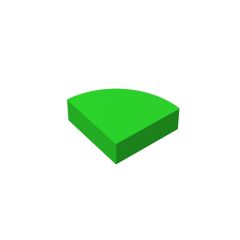 Tile Round 1 x 1 Quarter #25269 Bright Green