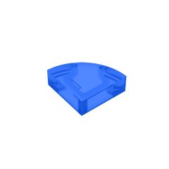 Tile Round 1 x 1 Quarter #25269 Trans-Dark Blue 1/2 KG