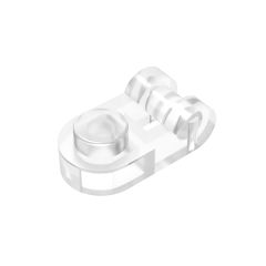 Plate Special 1 x 1 Rounded with Handle #26047  Trans-Clear Gobricks